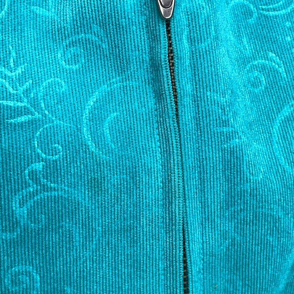 🎉HP🎉Christopher & Banks Petite Sea Green Corduroy Jacket - Picture 3 of 12